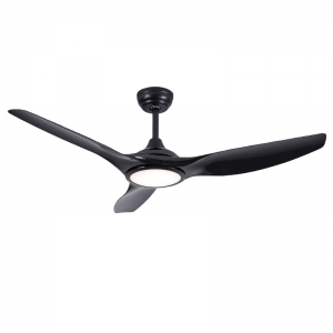 52/63 Inch White Black LED Ceiling Fan 3 ABS Blades BLDC Modern Ceiling Fan with Light