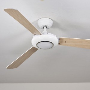 50 Inch DC Ceiling Fan with LED Light, MDF Blades, Remote Control